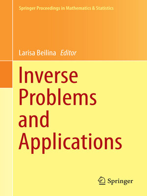 cover image of Inverse Problems and Applications